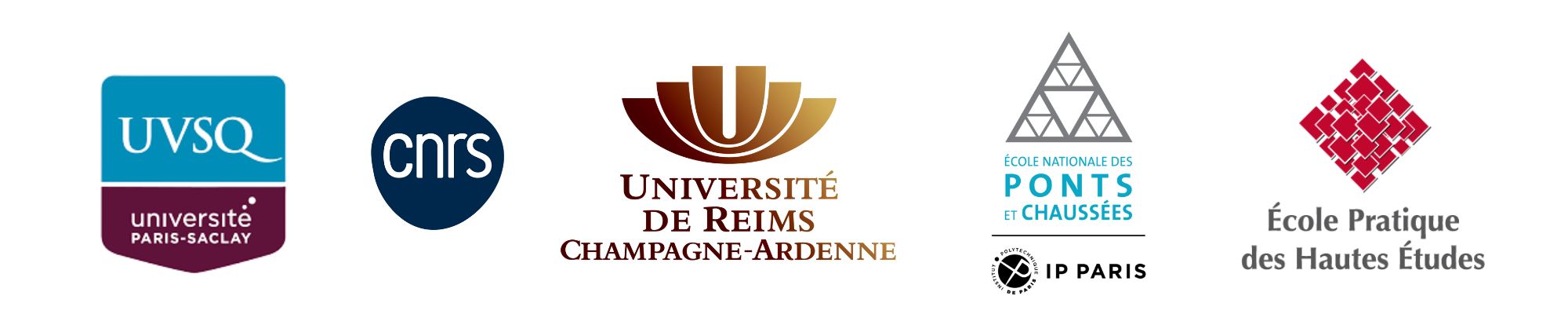 CNRS |UVSQ - Université Paris-Saclay | Université de Reims Champagne-Ardenne | École des ponts et Chaussées | École Pratique des Hautes Études