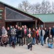 Photo de groupe devant la Maison de la forêt prise lors des Doctorales de la Forêt 2025